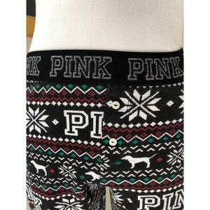 SALE! PINK by VS Fair Isle Thermal Pant. NO OFFERS